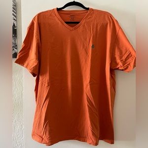 Polo Ralph Lauren XL men’s v neck t-shirt burnt orange